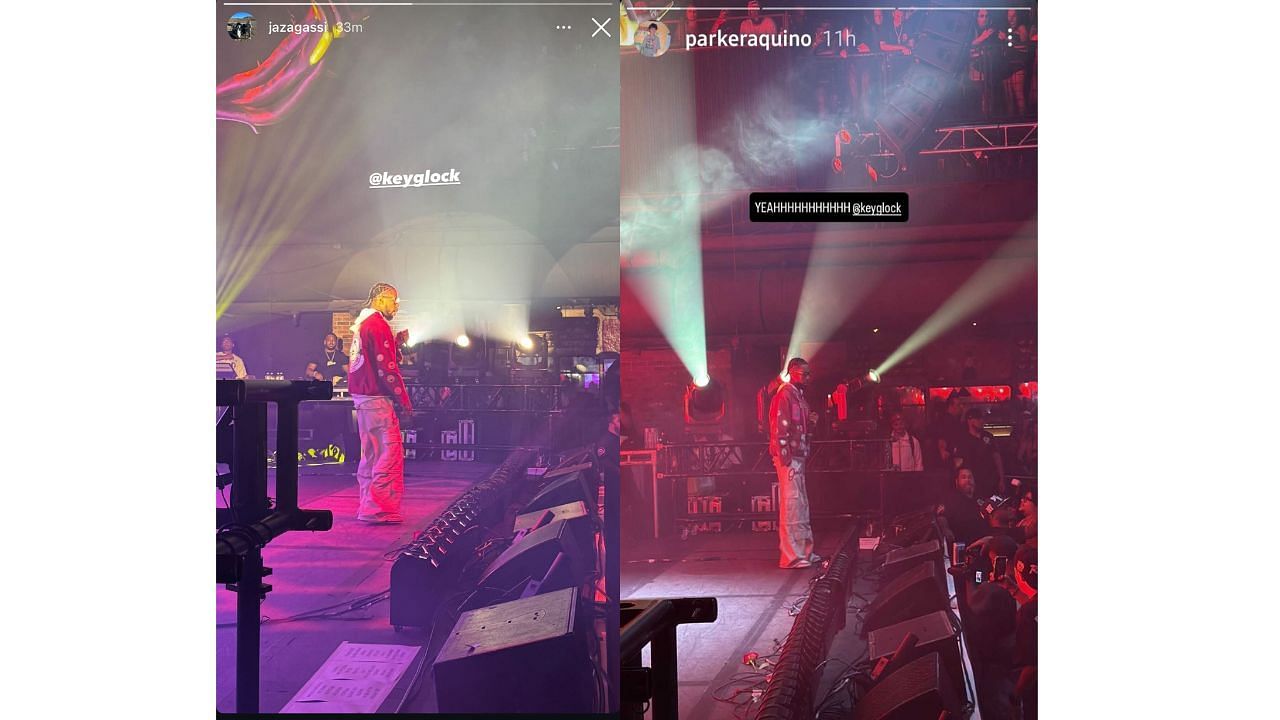 Jaz and Parker's Instagram stories
